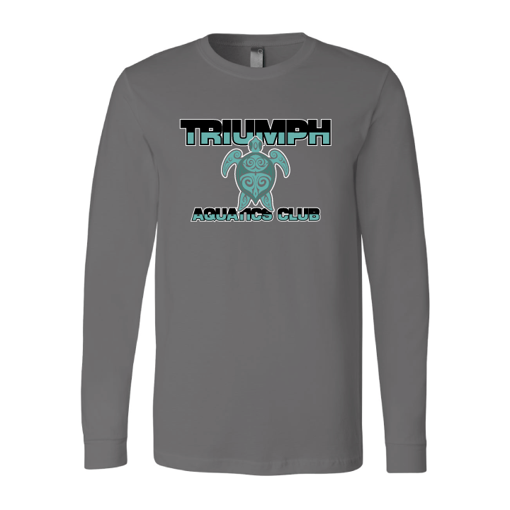 Triumph Aquatics Club Custom Charcoal Unisex Jersey Long Sleeve Tee RYTE Sport