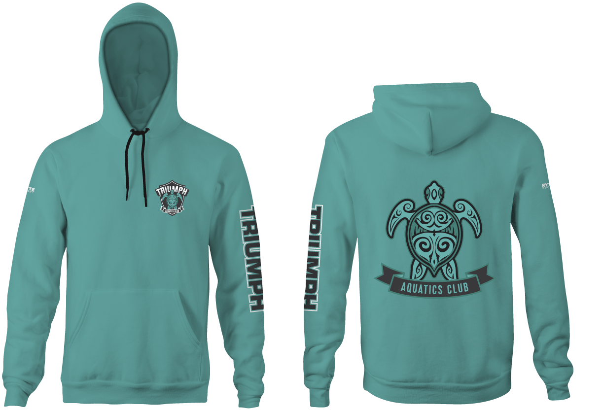 Triumph Aquatics Club Custom Vintage Heathered Unisex Adult Hooded Sweatshirt RYTE Sport