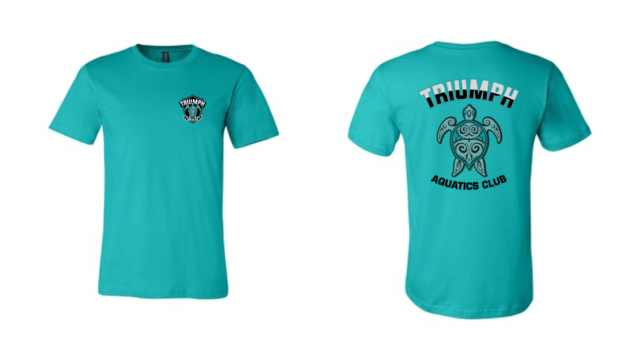 Triumph Aquatics Club Custom Teal Cotton Unisex T-Shirt RYTE Sport