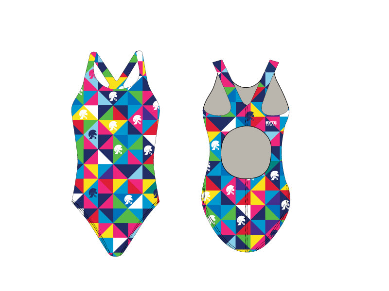 East Lansing High School Swim 2019 Custom Women's Thick Strap Swim Suit T6