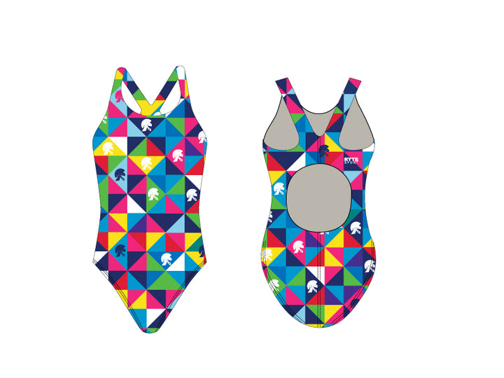East Lansing High School Swim 2019 Custom Women's Thick Strap Swim Suit T6