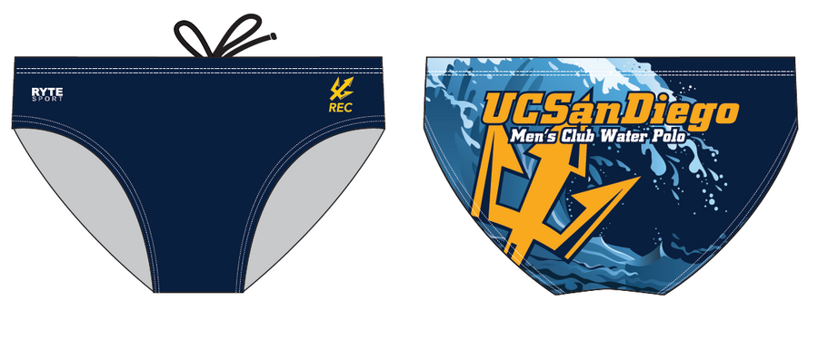 UCSD Club Water Polo Custom Men's Water Polo Brief RYTE Sport