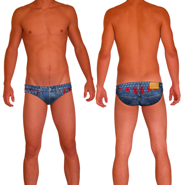 USA Denim Men's Swim Water Polo Brief – RYTE Sport