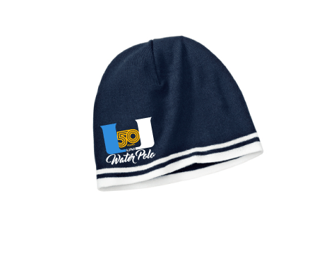 University High School Water Polo 2019 Custom Navy Beanie San Mar