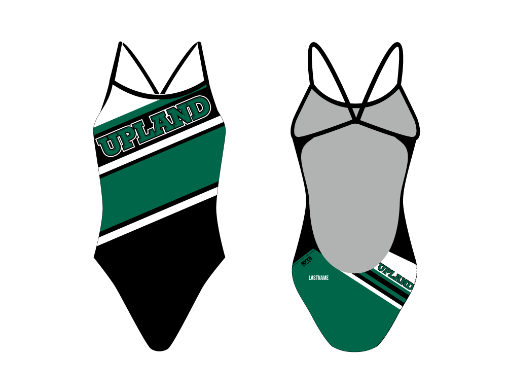 Upland Swim Team Open Back Thin Strap Swimsuit T6