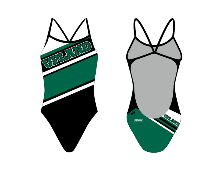 Upland Swim Team Open Back Thin Strap Swimsuit T6