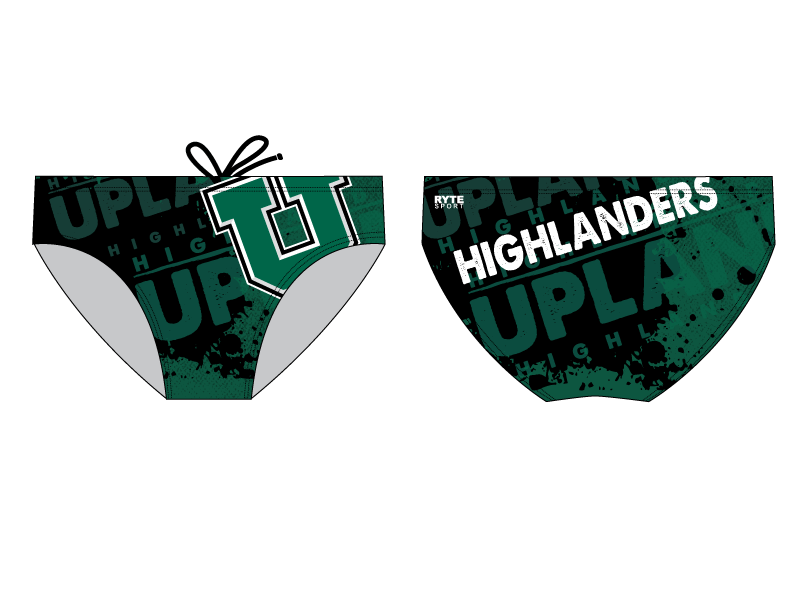Upland High School Water Polo 2019 Custom Men's Water Polo Brief - Personalized