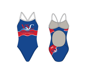 Vancouver Swim Club 2019 Custom Women’s Active Back Thin Strap Swimsuit T6 - BD