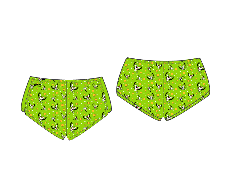 Viper Pigeons Water Polo Club Green Custom Women's Walk Short