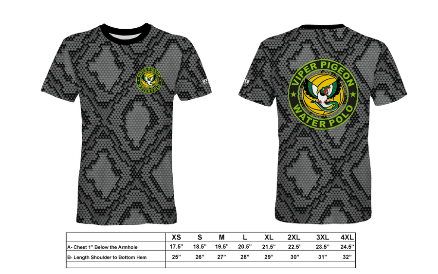 CUSTOM Viper Pigeons Water Polo Club Snake Custom Men's T-Shirt - Personalized