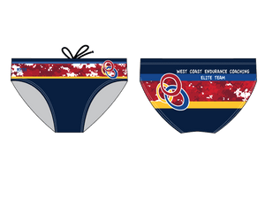 WCEC Elite Endurance Team 2019 Red Custom Men's Swim Brief RYTE Sport