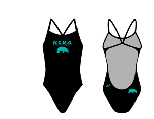 West Coast Manatee Organization Women’s Open Back Thin Strap Swimsuit