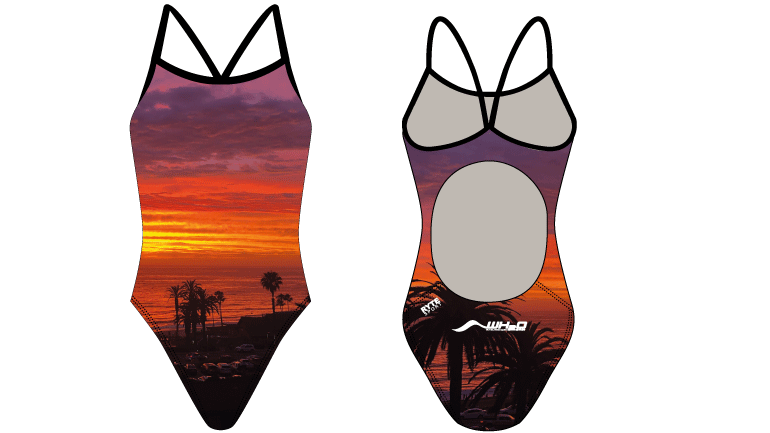 West Hollywood Aquatics 2020 Custom Women’s Active Back Thin Strap Swimsuit