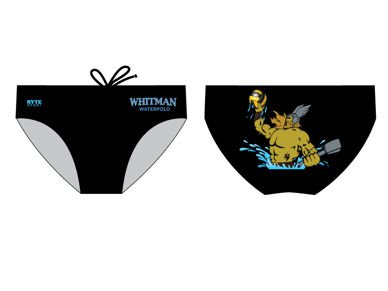 Whitman High School Water Polo Custom Brief RYTE Sport