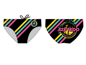 Azevedo Winter Academy Striped Custom Men's Water Polo Brief RYTE Sport