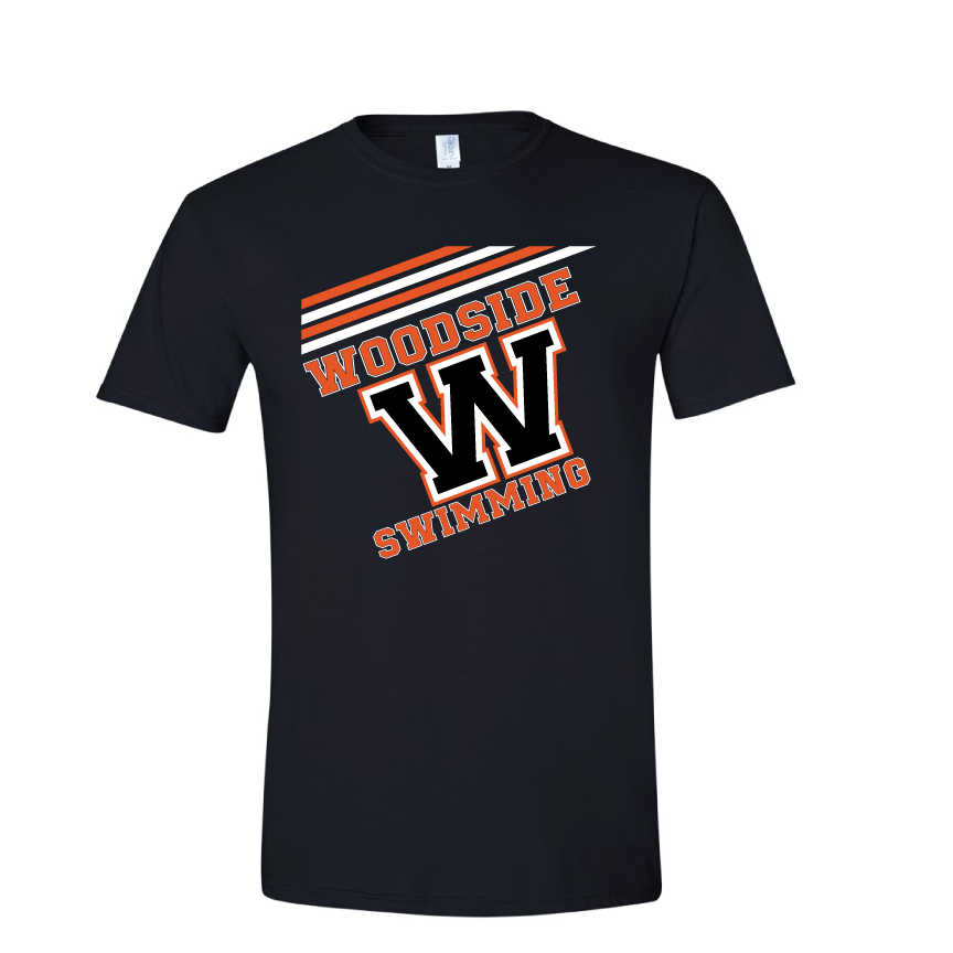 Woodside Unisex T-Shirt Black San Mar