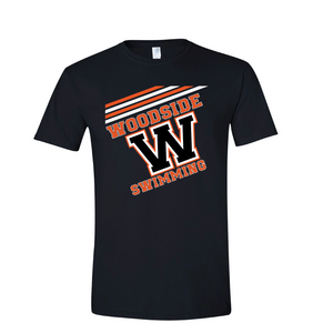 Woodside Unisex T-Shirt Black San Mar