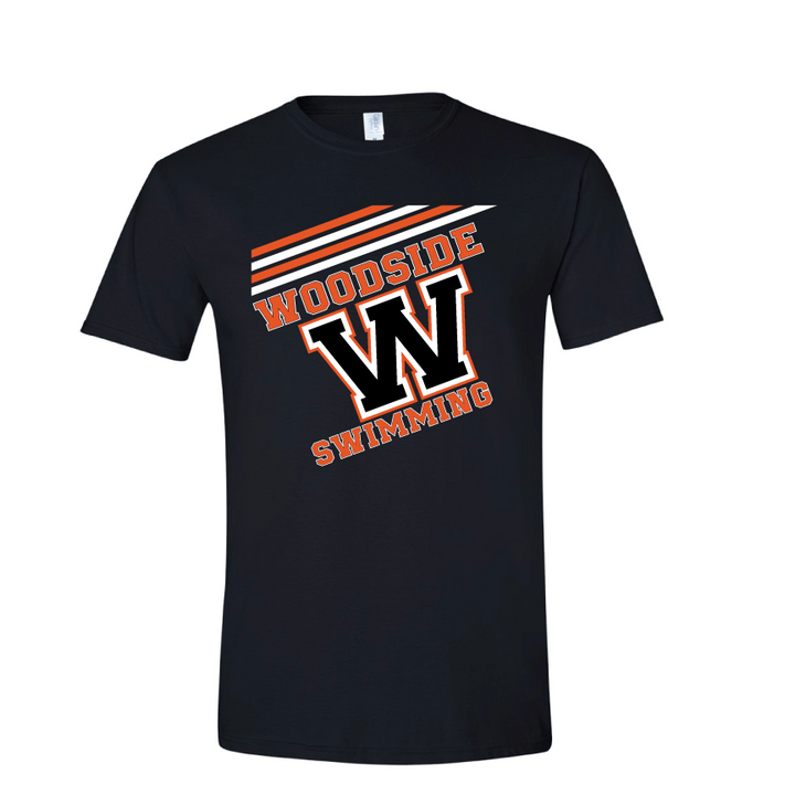 Woodside Unisex T-Shirt Black San Mar