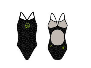 MACR-Sharks Swimming Custom Women’s Active Back Thin Strap Swimsuit
