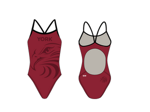 York Women’s Active Back Thin Strap Swimsuit T6