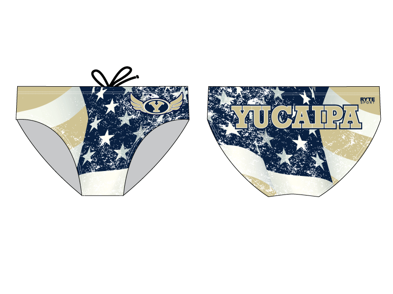 Yucaipa High School Swim 2019 Custom Men's Swim Brief - Personalized T6 - BD