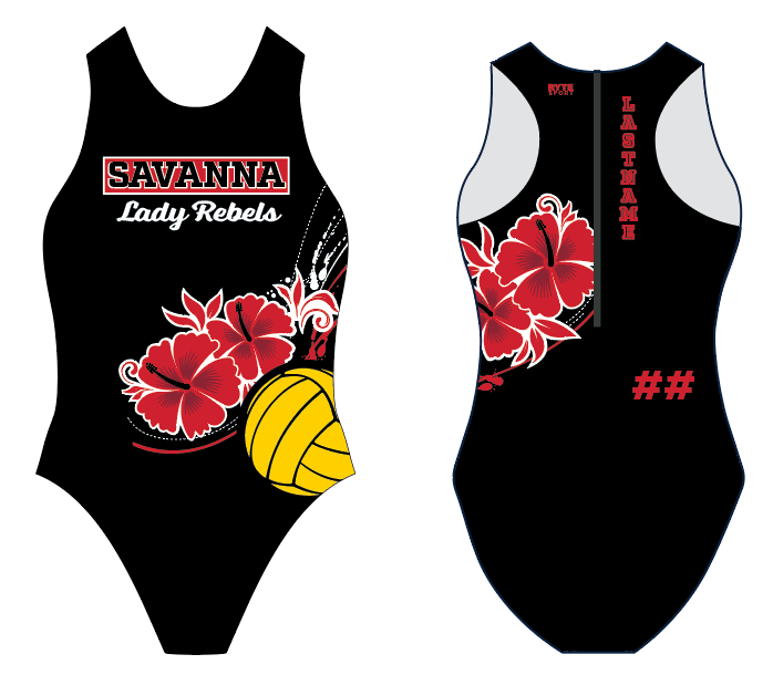 CUSTOM Savanna Zip up Hibiscus Suit RYTE Sport