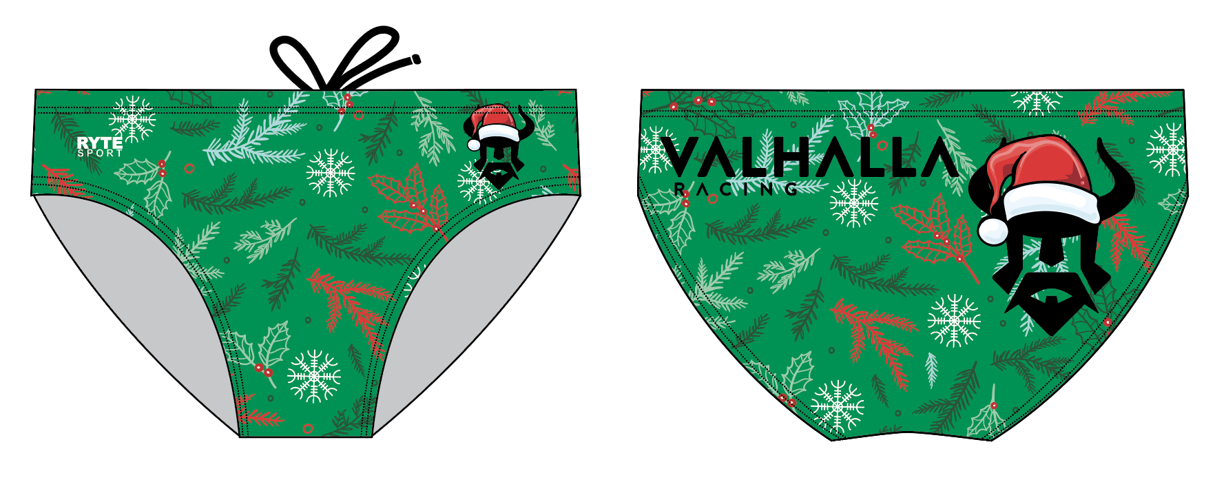 Valhalla Christmas Green  Brief RYTE Sport