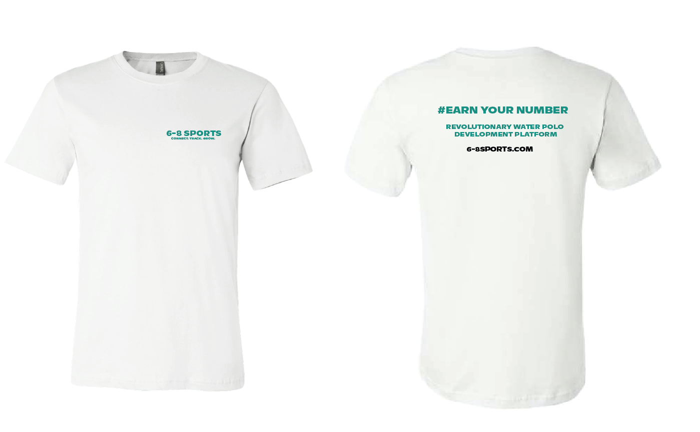 6-8 Earn Your Number White tee RYTE Sport