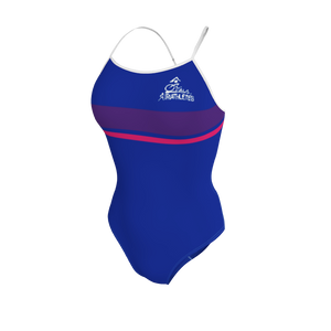 Womens Active Back Swimsuit Racing Stripes Womens Active Back Swimsuit. (x 1) Custom