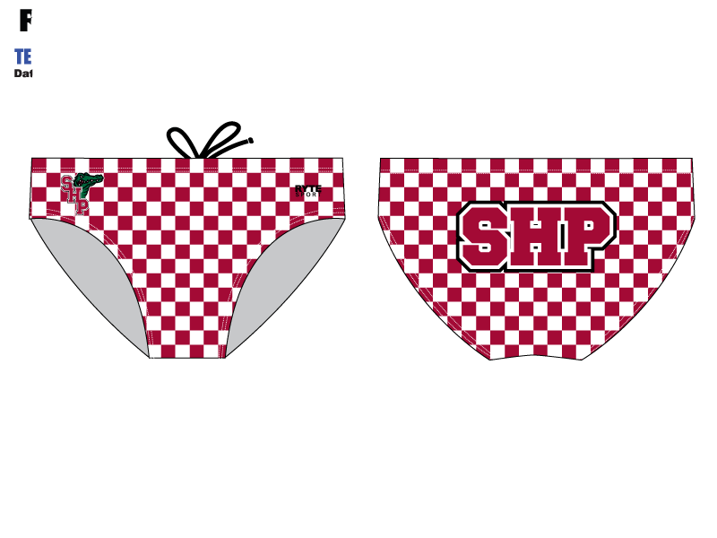 Sacred Heart Checkered Water Polo Suit RYTE Sport