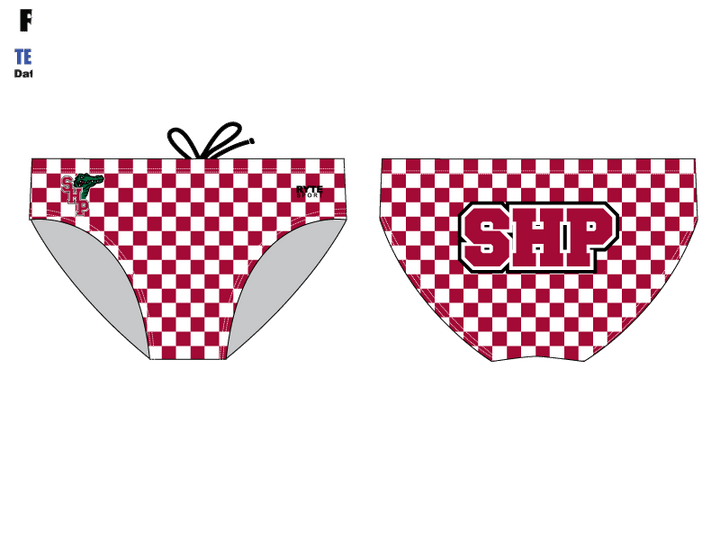 Sacred Heart Checkered Water Polo Suit RYTE Sport