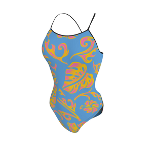 Womens Open Back Swimsuit Hawaiian Womens Open Back Swimsuit. (x 1) Custom