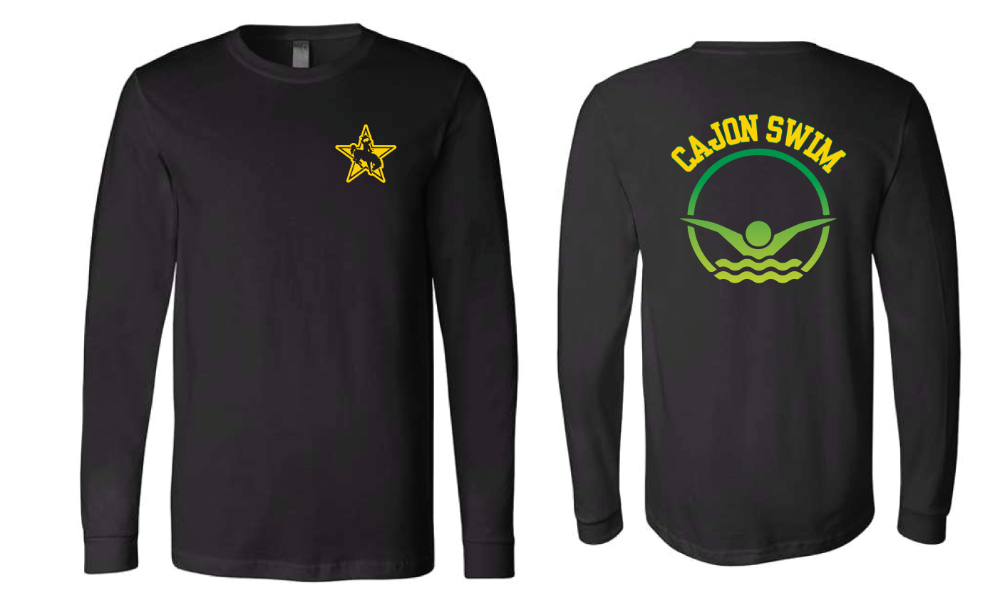 Cajon Swim Long Sleeve Tee 2024 - Black RYTE Sport