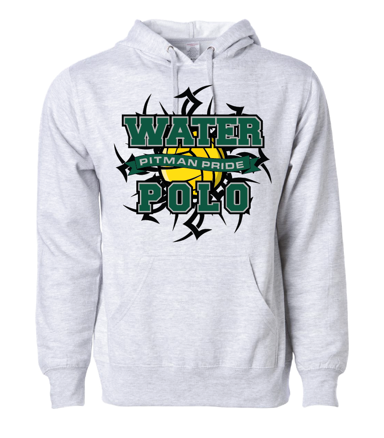 Pitman Water Polo Hoodie 2023 - Heather Grey RYTE Sport