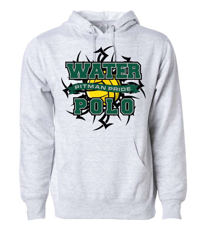 Pitman Water Polo Hoodie 2023 - Heather Grey RYTE Sport