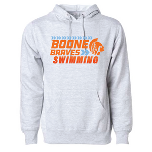 Boone SwimmingUnisex Hoodie - Heather Gray RYTE Sport