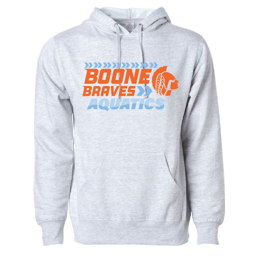 Boone Aquatics Unisex Hoodie - Heather Gray RYTE Sport