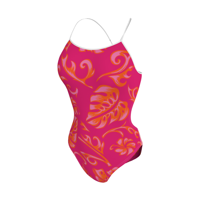 Womens Open Back Swimsuit Hawaiian Womens Open Back Swimsuit. (x 1) Custom