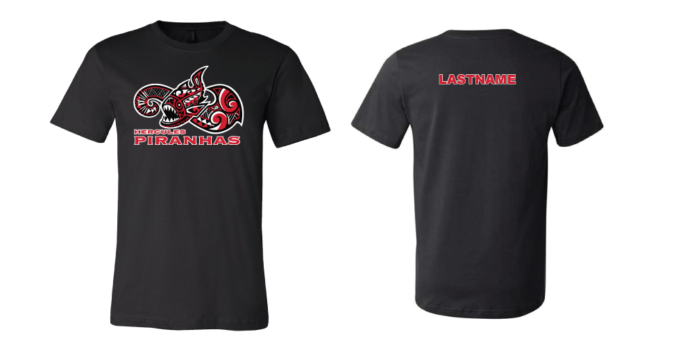 CUSTOM Hercules Black Tee - Personalized RYTE Sport