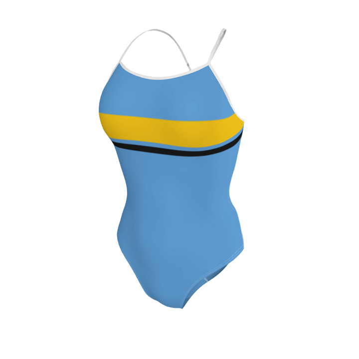 Womens Active Back Swimsuit Racing Stripes Womens Active Back Swimsuit. (x 1) Custom