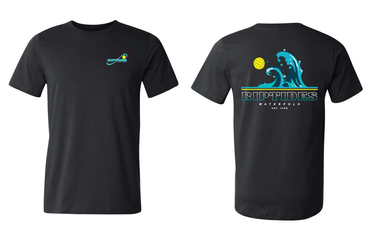 Riptides Unisex Tee - Black RYTE Sport