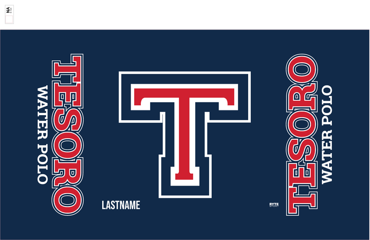 CUSTOM Tesoro High School 2022 Water Polo Towel RYTE Sport