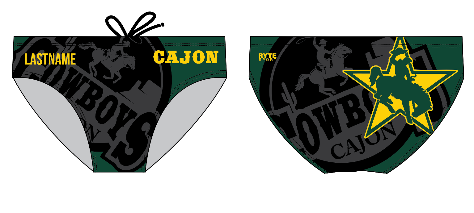 CUSTOM Cajon Water Polo Brief 22 RYTE Sport