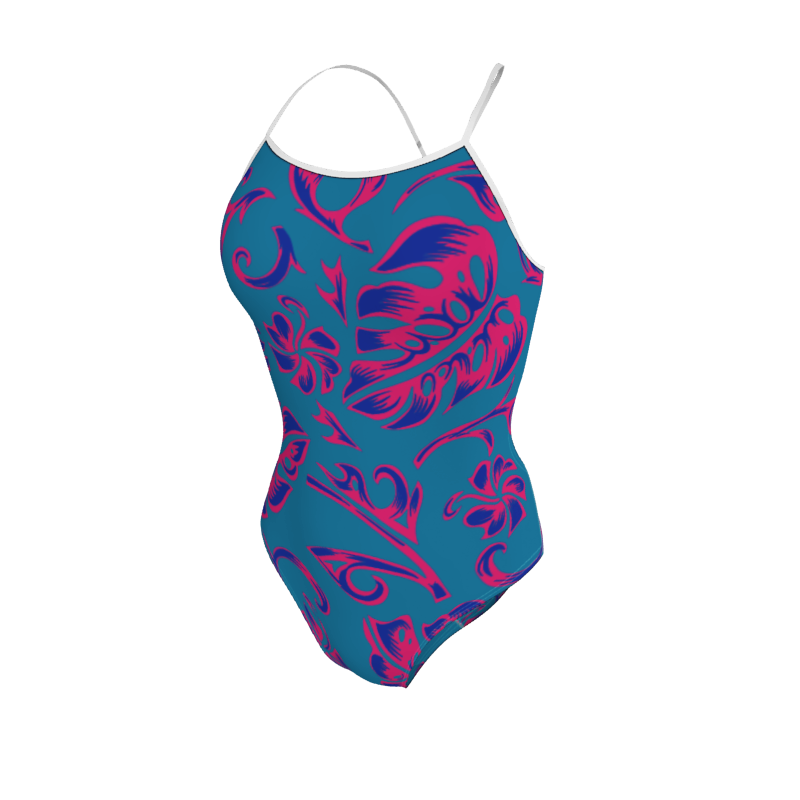 Womens Active Back Swimsuit Hawaiian Womens Active Back Swimsuit. (x 1) Custom