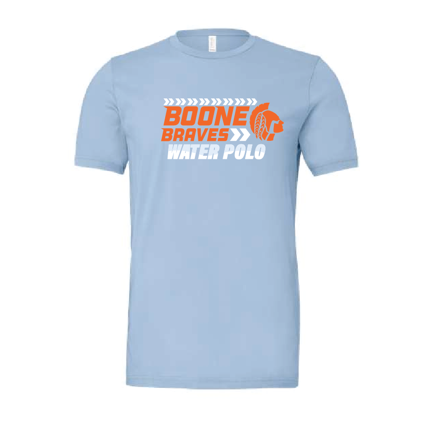 Boone Water Polo Unisex Tee - Baby Blue