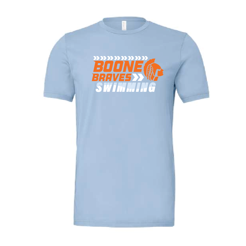 Boone Unisex Swim Tee - Light Blue RYTE Sport