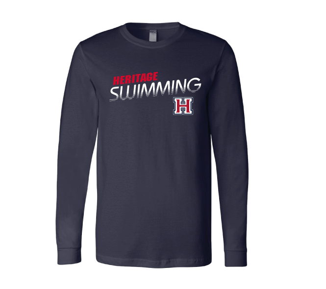 Heritage High School Swim 2021 Long Sleeve Tee RYTE Sport