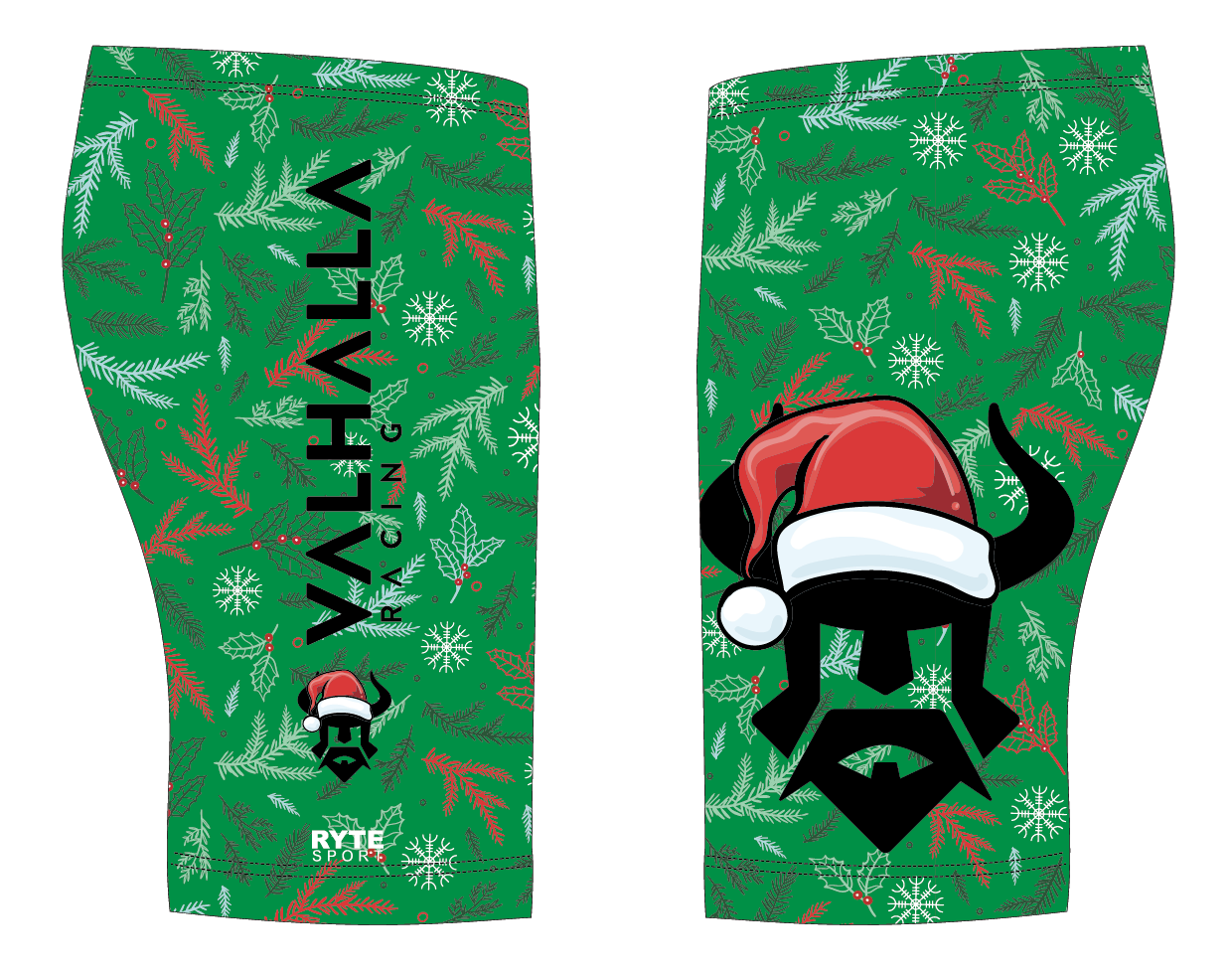 Valhalla Christmas Jammer Green RYTE Sport