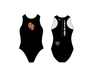CUSTOM Orange High School Women's Water Polo Suit 2022
