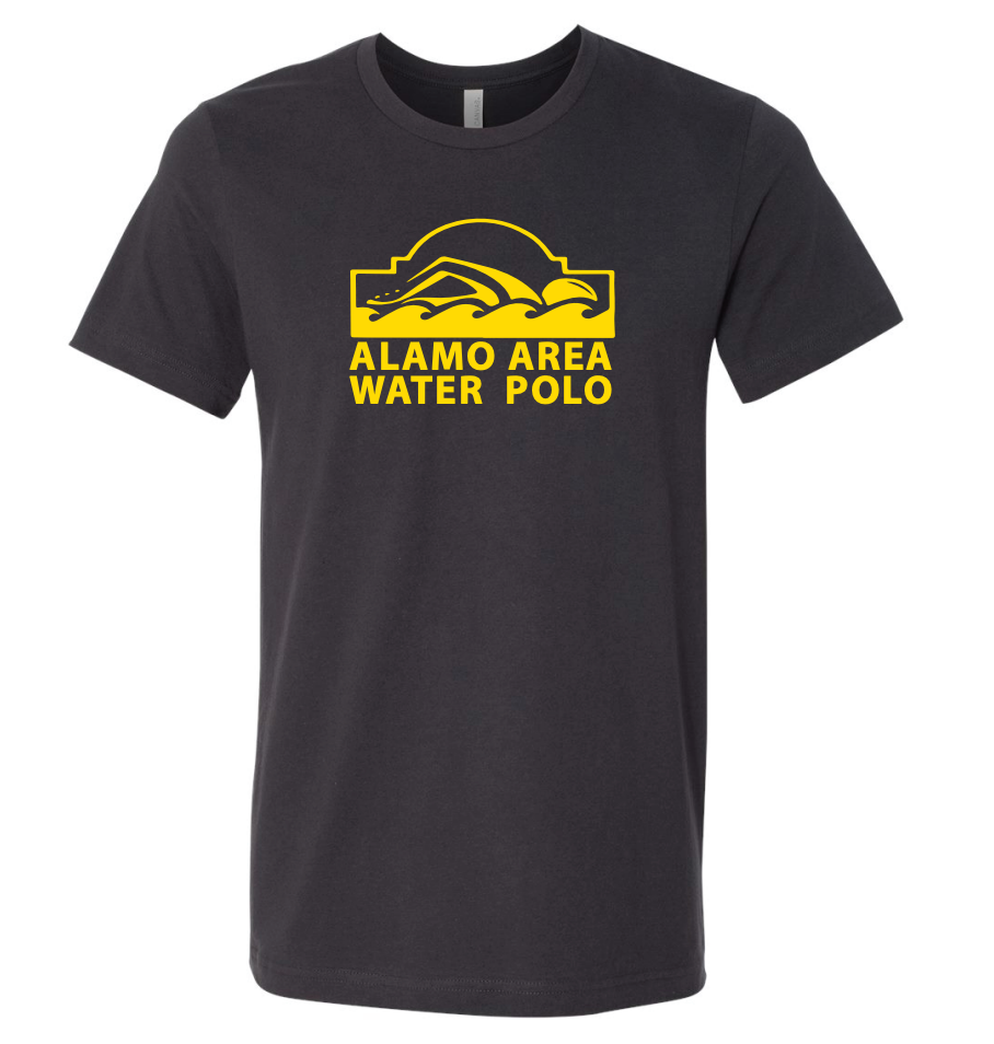 Alamo Unisex Water Polo T-Shirt - Black